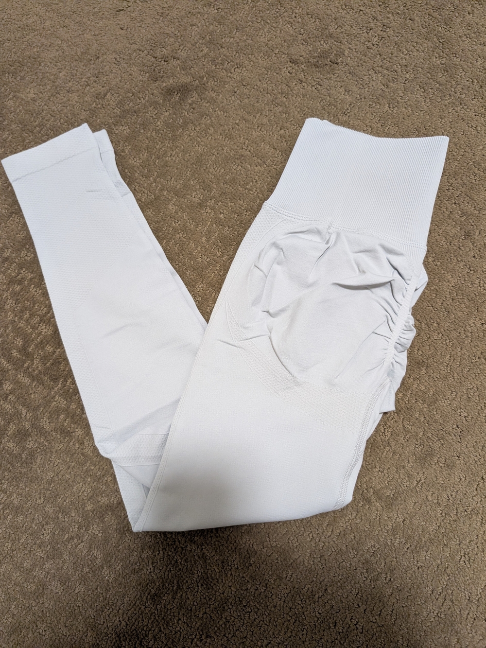 Women's Light Gray High-Waist Seamless Leggings